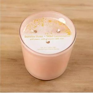 Sunrise Rose and Geranium Triple Wick Jar Candle